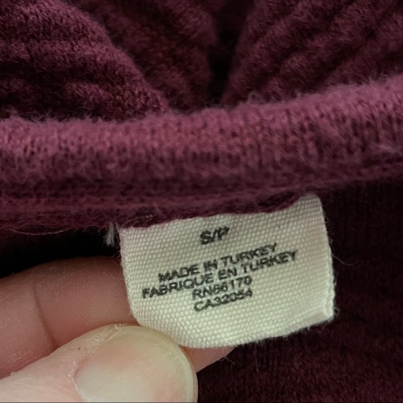 Anthropologie Moth Textured Zippered Sweater Sweatshirt - Picture 3 of 5